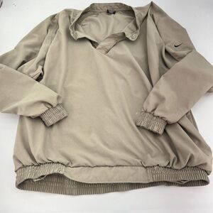 Nike Golf Beige Pullover Jacket Size XL